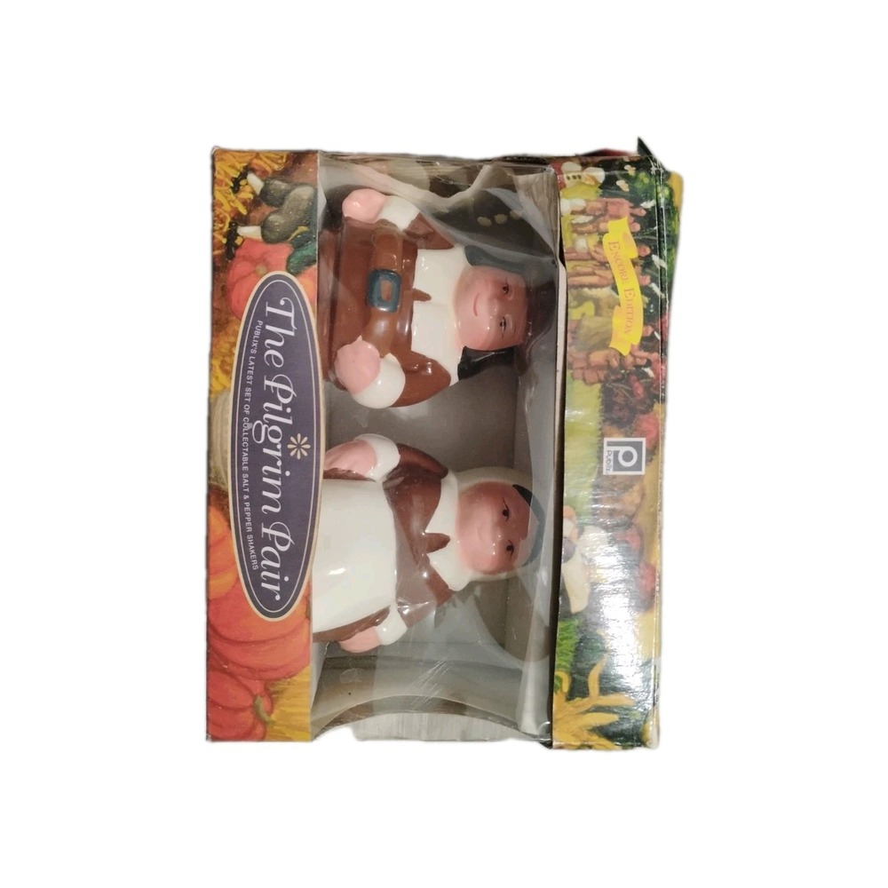 PUBLIX ENCORE EDITION "THE PILGRIM PAIR", SALT AND PEPPER SHAKERS